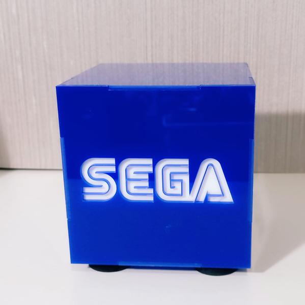 Imagem de Luminária Mini Abajur de Mesa Sega Azul