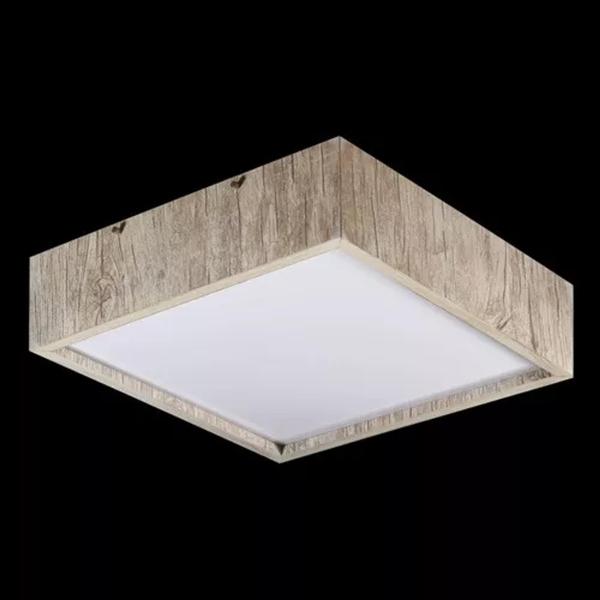 Imagem de Luminária Ornare Plafon Quadrado 40x40 3 Lâmpadas E27-branco