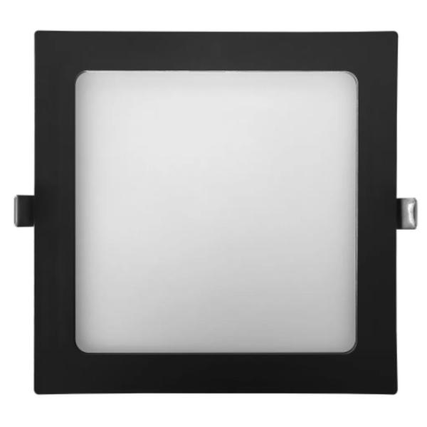 Imagem de Luminaria Painel LED Quadrado Embutir 18W 6500K Preto QLUZ