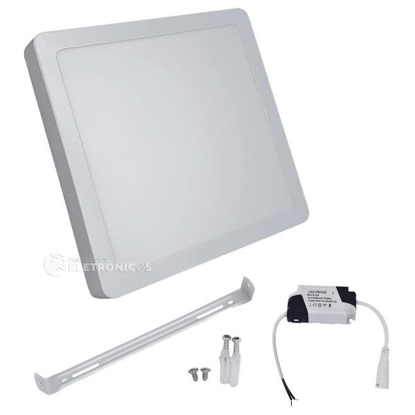 Imagem de Luminária Painel Plafon LED Branco Frio 18W Embutir Tensão 110V/220V 60045