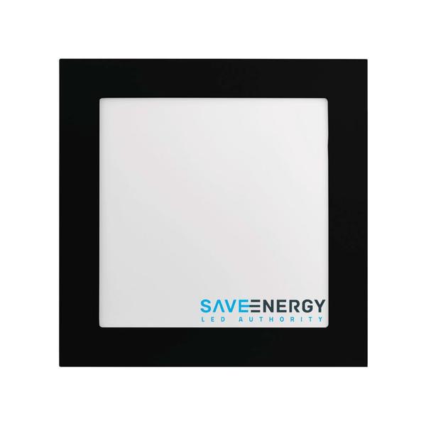 Imagem de Luminária Painel Plafon Led Embutir 30x30 25w 3000k Jet Black Save Energy