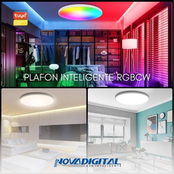 Imagem de Luminária Painel Plafon Led RGB Wifi Inteligente Embutir 18W