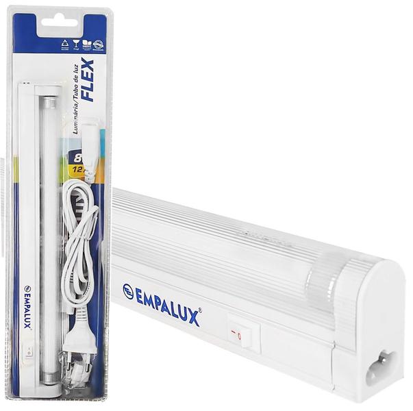 Imagem de Luminária Palito Fluor T5 8W 127V Branco Frio 6400K Flex