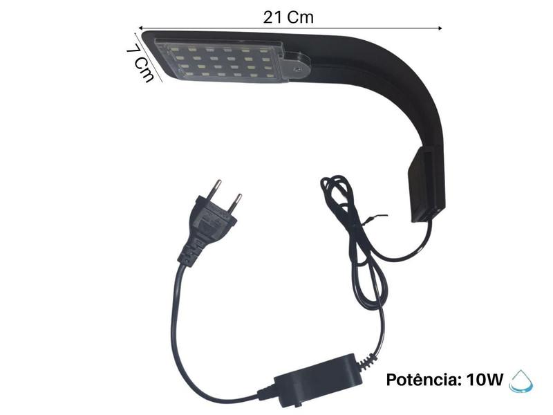 Imagem de Luminária Para Aquário Led Soma X5 10W Branco E Vermelho 110V