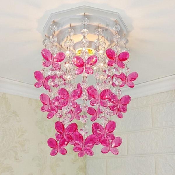 Imagem de Luminária Para Quarto de Bebê Feminino Lustre Teto Infantil Menina Decoração Rosa e Abajur