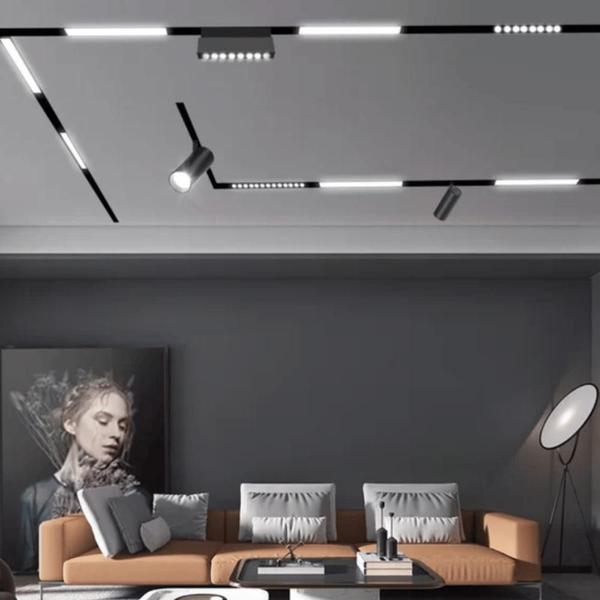 Imagem de Luminaria para Trilho Magnetico 48V 24W 4000K Linear - Gaya