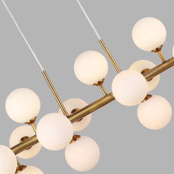 Luminária Pendente 95cm bocal G9 jabuticaba Dourado Vintage Bivolt - Lumier Imagem de Luminária Pendente 95cm bocal G9 jabuticaba Dourado Vintage Bivolt
