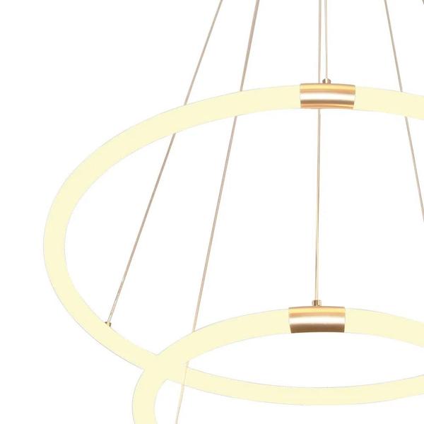 Imagem de Luminária Pendente Circolo Dourado 60Cm 43w 3000K Bella