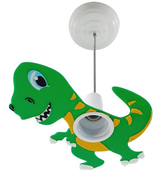 Imagem de Luminária Pendente Dinossauro Infantil Quarto Bebê Criança