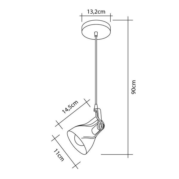 Imagem de Luminária Pendente Direcionável Octa Plus Design Moderno