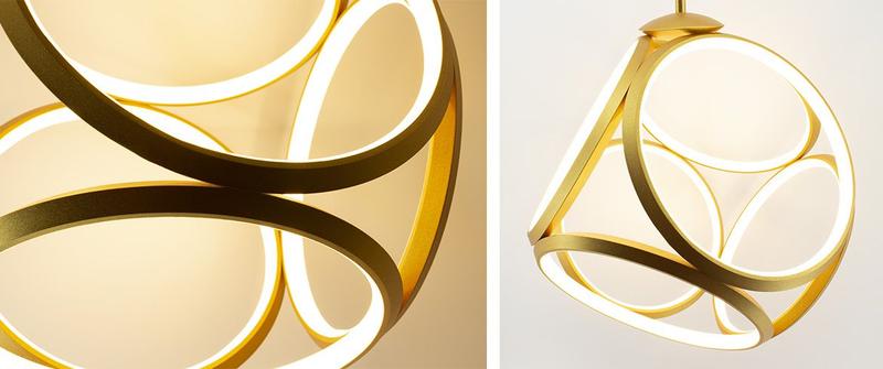 Imagem de Luminária Pendente Emblem Dourado 52W 3000K Bivolt