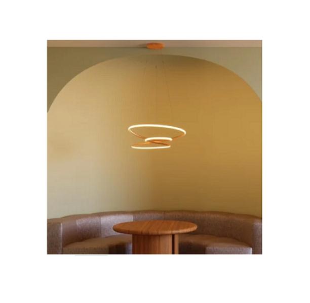 Imagem de Luminária Pendente Horizon Snail Gold Led 48w 3k - Hevvy