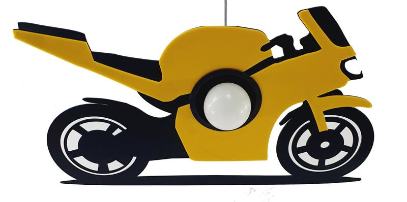 Imagem de Luminária Pendente Infantil Moto Carro Quarto Criança Bebê