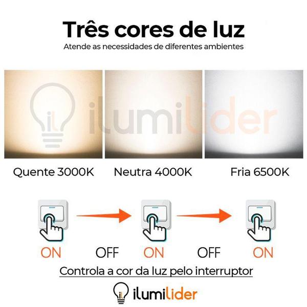 Imagem de Luminária Pendente LED 35W Design Moderno 35cm Luz 3em1 - Nitrolux