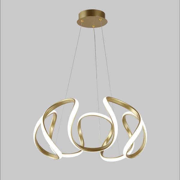 Imagem de Luminaria Pendente Led 84W 58cm Dourado Bivolt 3 em1 Lumier