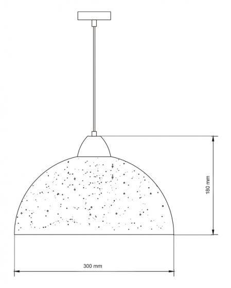 Imagem de Luminária Pendente Pantoja 3D 30cm E27 Lustra Branco Elgin