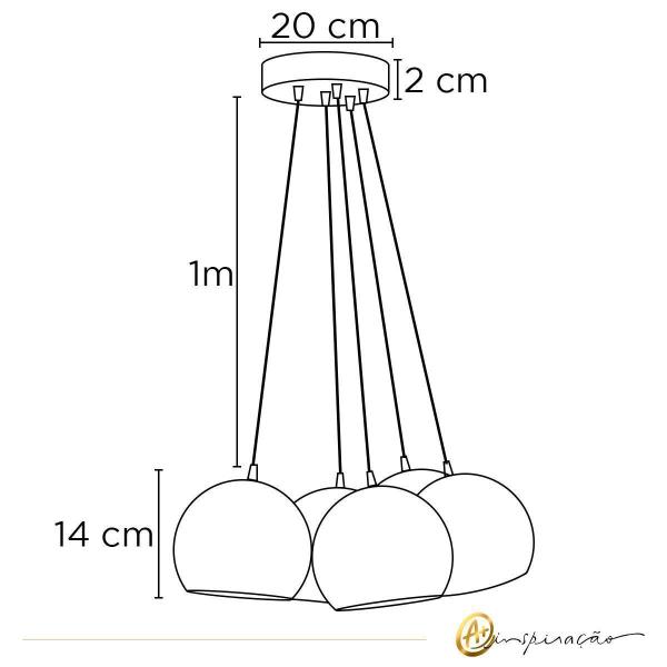 Imagem de Luminária Pendente Preta G9 - Última Peça, Queima de Estoque