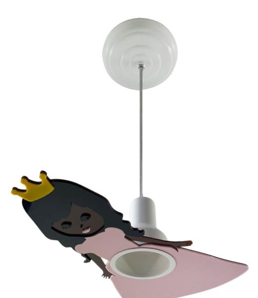 Imagem de Luminária Pendente Princesa negra Quarto infantil