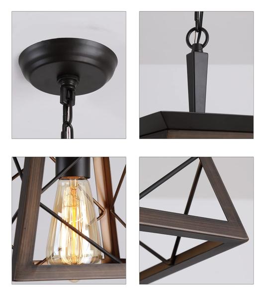 Imagem de Luminária pendente Q&S Farmhouse Vintage Style Metal Frame