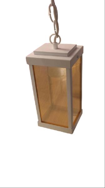 Luminária Pendente Retro Quadrada 1 Lamp. E27 - Metaldomado - Madelustre Imagem de Luminária Pendente Retro Quadrada 1 Lamp. E27 - Metaldomado