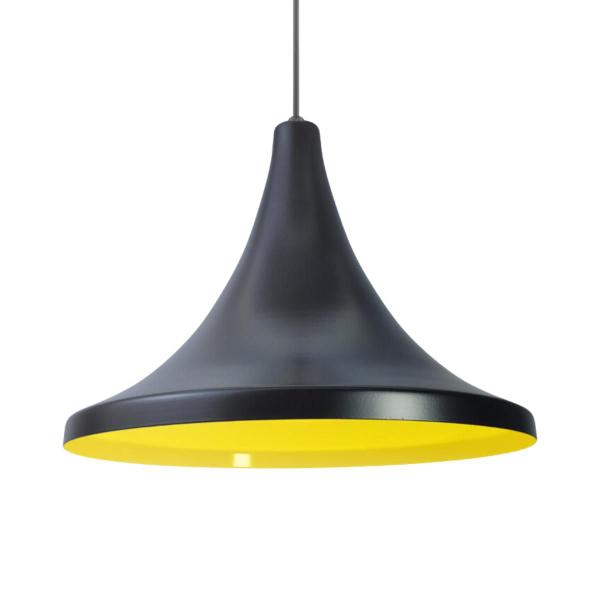 Luminária Pendente Tailandesa Com Interior Amarelo Com Fiação 110/220v - Luminárias Navarro Imagem de Luminária Pendente Tailandesa Com Interior Amarelo Com Fiação 110/220v