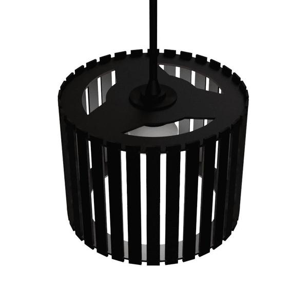 Luminária Pendente Tóquio Modelo Ripado - CORALISA Imagem de Luminária Pendente Tóquio Modelo Ripado