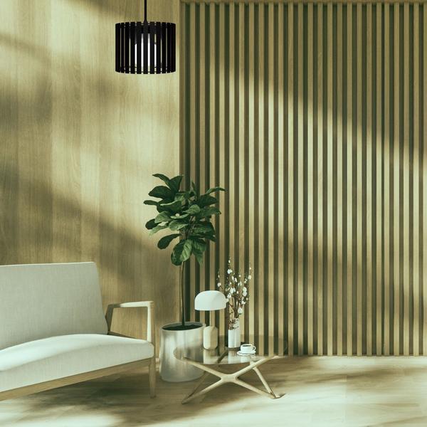 Luminária Pendente Tóquio Modelo Ripado - CORALISA Imagem de Luminária Pendente Tóquio Modelo Ripado
