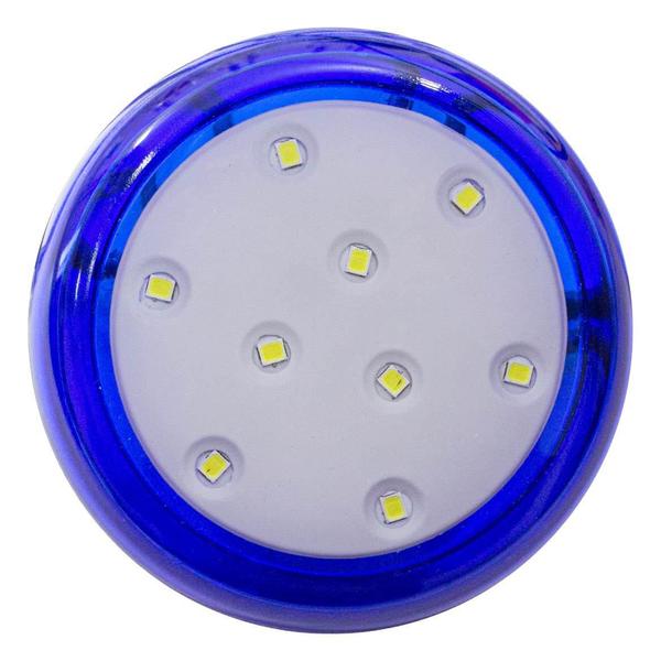 Imagem de Luminária Piscina Azul Led Ø80mm 9w Luz Branco Frio St1855