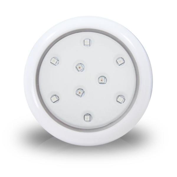 Imagem de Luminária Piscina Led RGB Colorido 12V 9W 80mm Branco