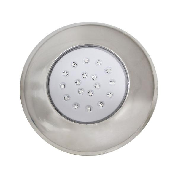 Imagem de Luminária Piscina Led Smd Ø125mm Cromada 18w Luz Rgb St1079