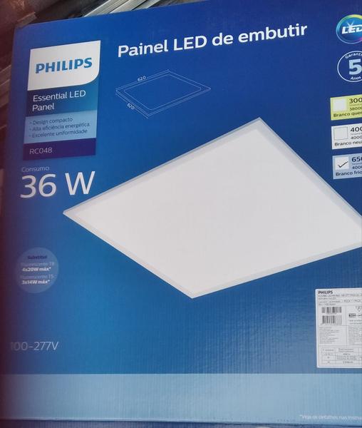 Imagem de Luminaria Plafon Embutir Led 36W Philips 62x62 6500K 4000Lm