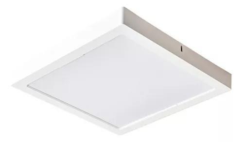 Imagem de Luminária Plafon Led 40w Sobrepor 40x40 Quadrado Frio 6500k Bivolt 110/220v Luminária Gesso Quarto Escritório Estilo e qualidade