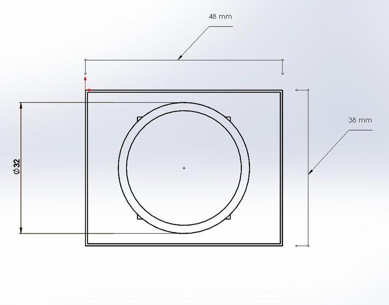 Imagem de Luminária Point Pontual Retangular de Acrílico 6000k Branco Frio Com 6 Leds Bivolt Nuze