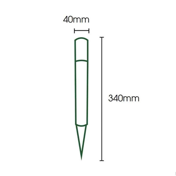 Imagem de Luminária Poste Balizador Espeto Led 2W 3000K Inox Ecoforce