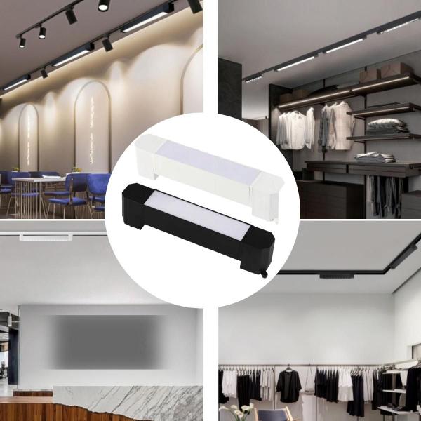 Luminária (Preta) Luz Difusa Linear 10W De 20Cm Para Trilho - CBC Imagem de Luminária (Preta) Luz Difusa Linear 10W De 20Cm Para Trilho