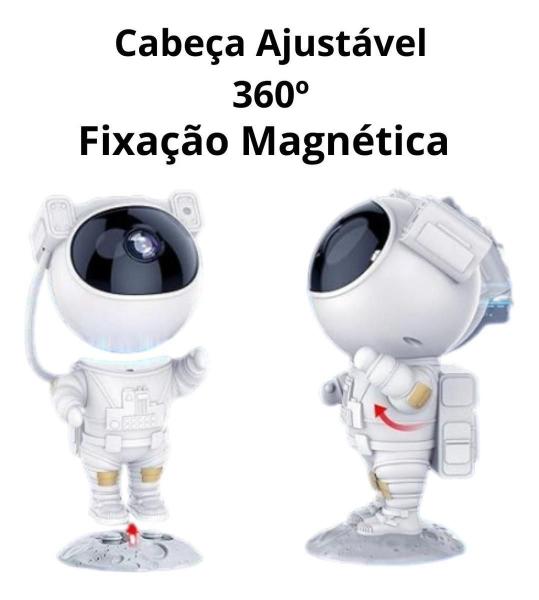 Imagem de Luminária Projetor Astronauta Galáxia Abajur Com Controle