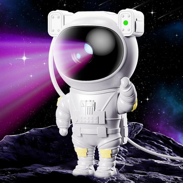 Imagem de Luminaria Projetor Astronauta Galaxia Estrelas Usb