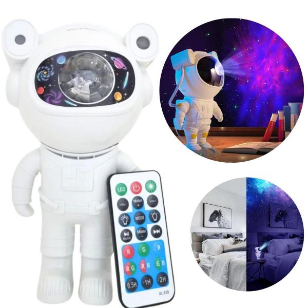 Imagem de Luminaria Projetor Infantil Astronauta Abajur Led Giratoria