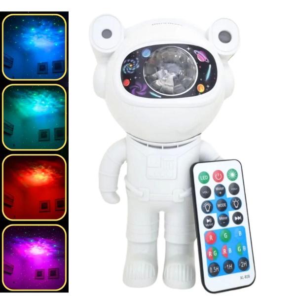 Imagem de Luminaria Projetor Infantil Astronauta Abajur Led Giratoria