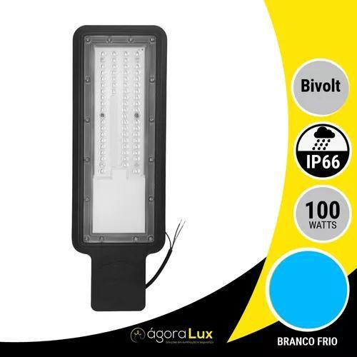 Imagem de Luminaria Publica 100w Led Slim Smd Ip66 Prova Dágua 6500k