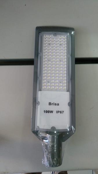 Imagem de Luminaria Publica Brisa 100w Led Smd Ip67 Branco Frio Bivolt Poste De Rua 100% 44cm  x 14cm