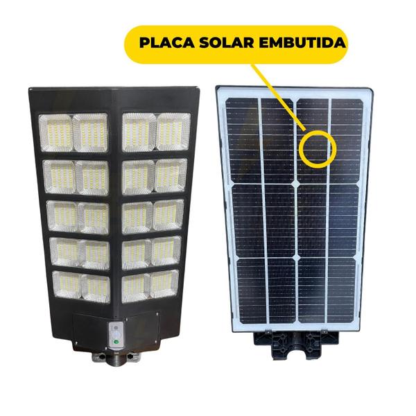 Imagem de Luminária Pública LED Solar 1000w Com Sensor fotocélula