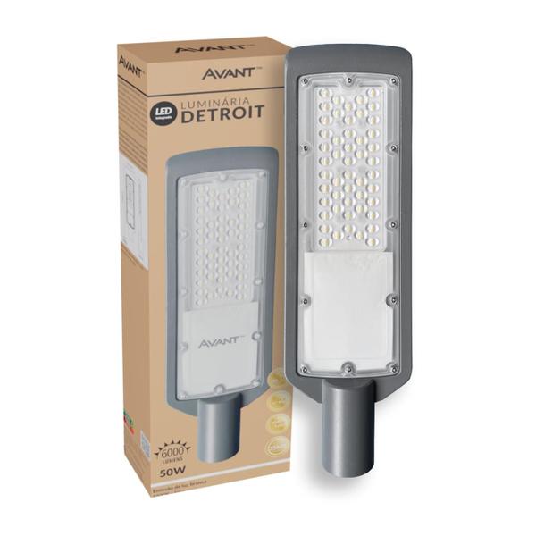 Luminaria Publica Poste 50w Branco Frio 6500K IP66 Bivolt - Avant Imagem de Luminaria Publica Poste 50w Branco Frio 6500K IP66 Bivolt