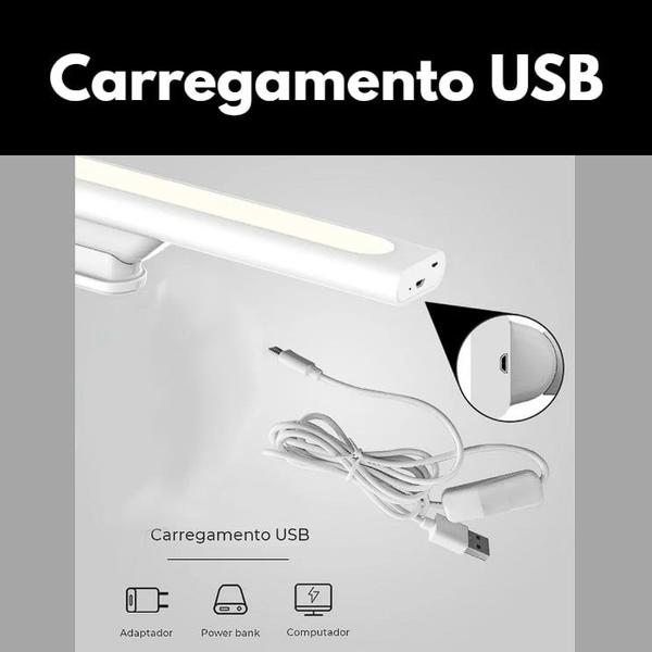 Imagem de Luminária Retrátil USB Led para Armário e Parede