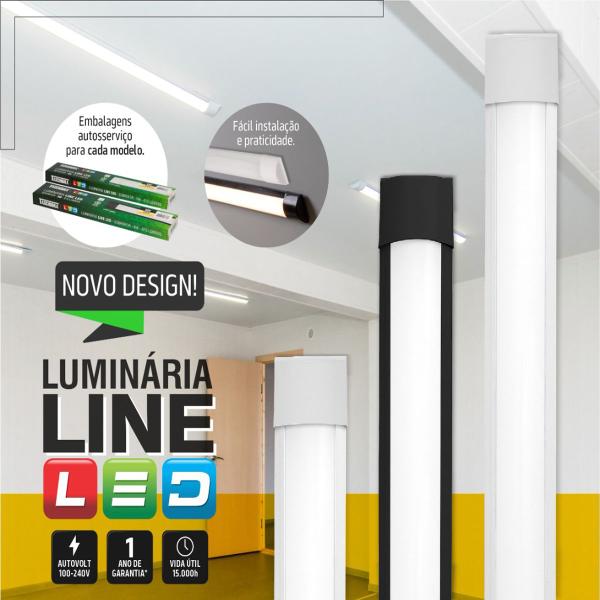 Imagem de Luminária Sobrepor Line LED 9W Branco