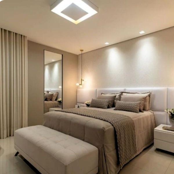 Imagem de Luminária Sobrepor Teto Quadrado Branco Bocal E27 Para 4 Lâmpadas Led E27 Lustre Plafon 45x45 Bivolt 110V 220V Rebatedor Luz Indireta Eclipse Moderno