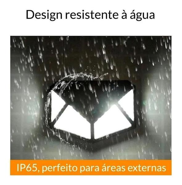 Luminária Solar 100 Leds Sensor Presença Água - VALECOM Imagem de Luminária Solar 100 Leds Sensor Presença Água - VALECOM