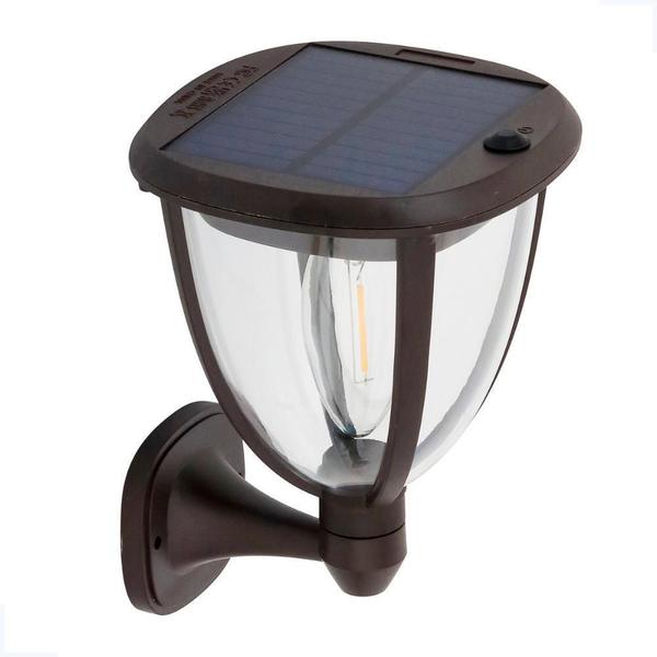 Imagem de Luminária Solar Classic 3 Em 1 Marrom 5W Luz Amarela Ip65