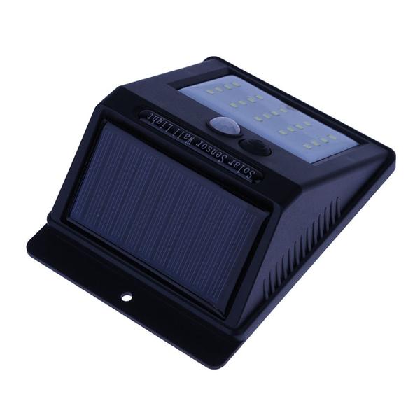 Imagem de Luminaria Solar Jardim Parede 30 Led Sensor Movimento Gt512