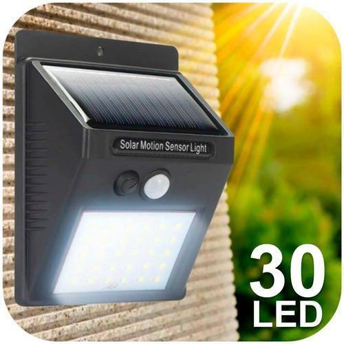 Imagem de Luminaria Solar Led Automática Sensor Presença Ip67 30 Led